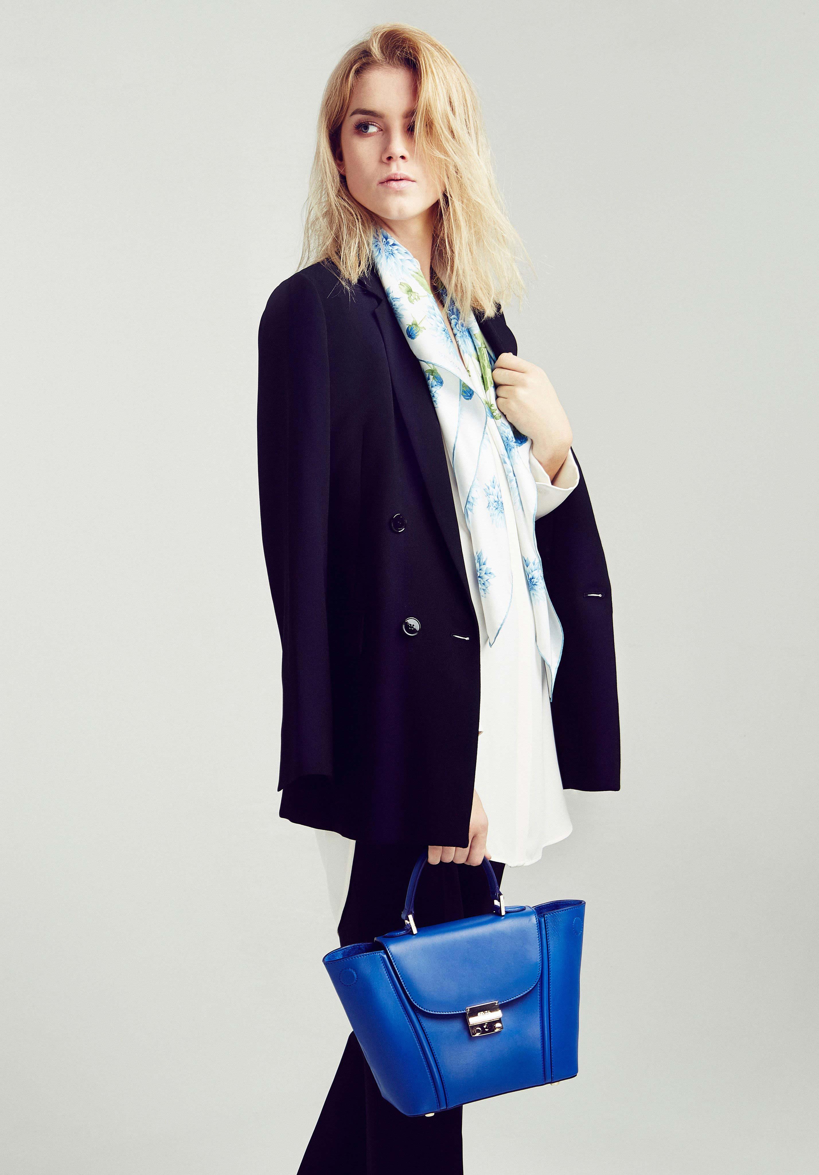 DAHLIA GARDEN BLUE - SEVDA LONDON Sustainable Designer Fashion Brand