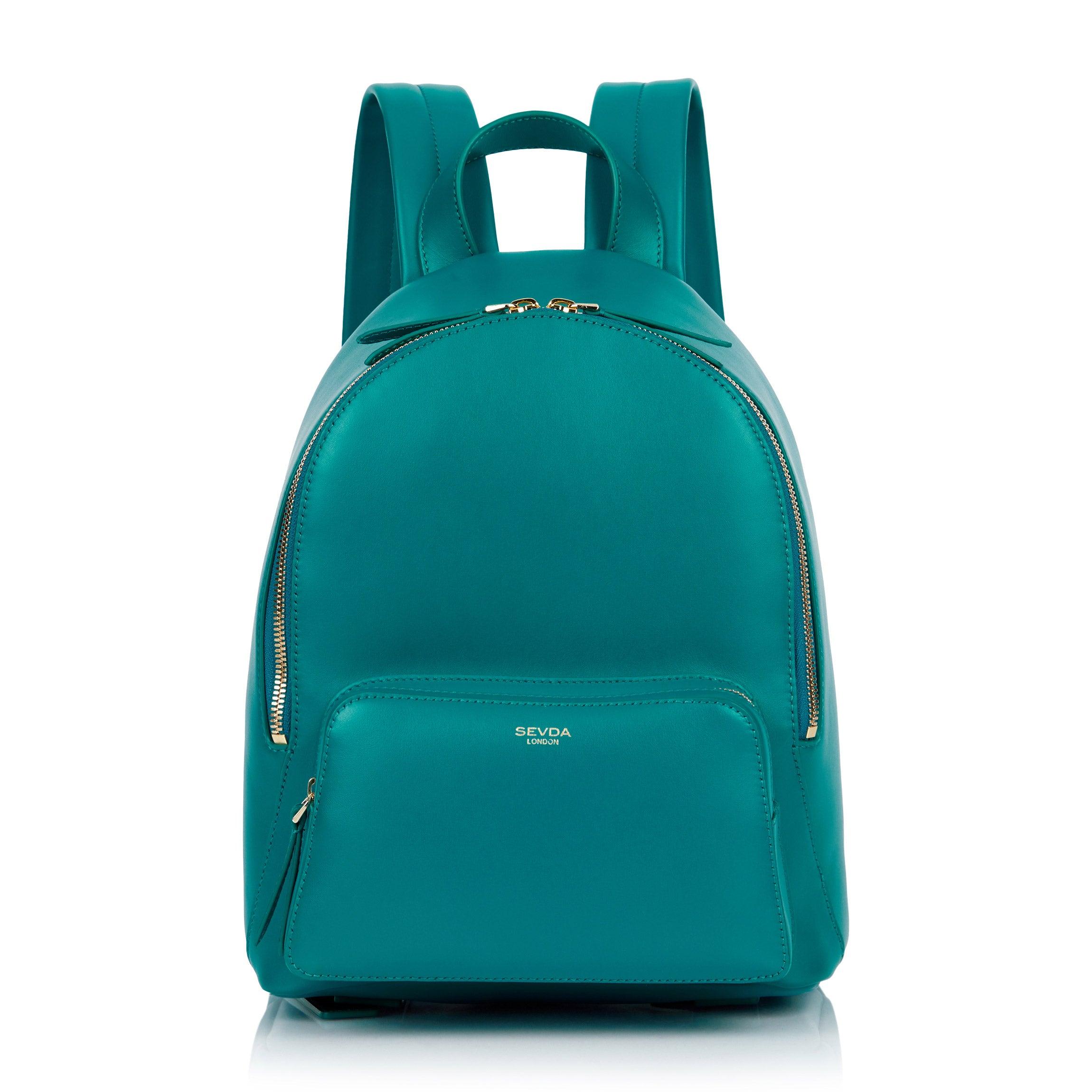 Emerald Green Designer Backpack - Where London's fashion meets Italian craftsmanship.