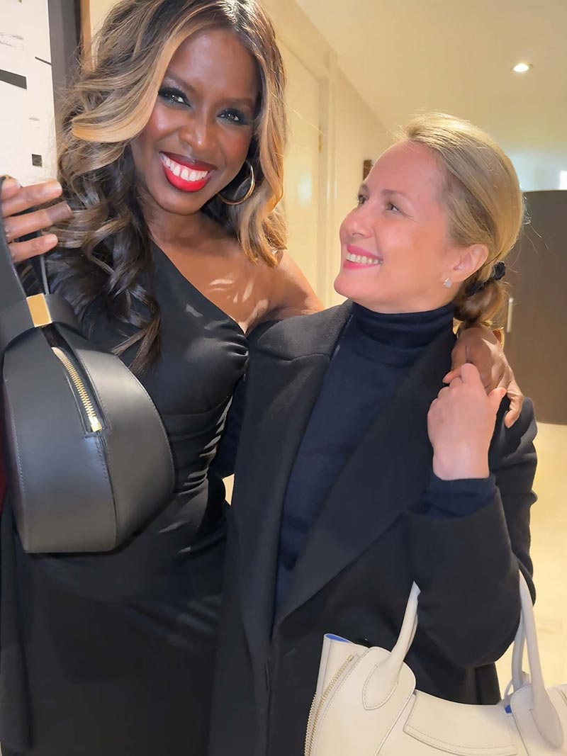 June Sarpong OBE with the SEVDA LONDON Moon Bag