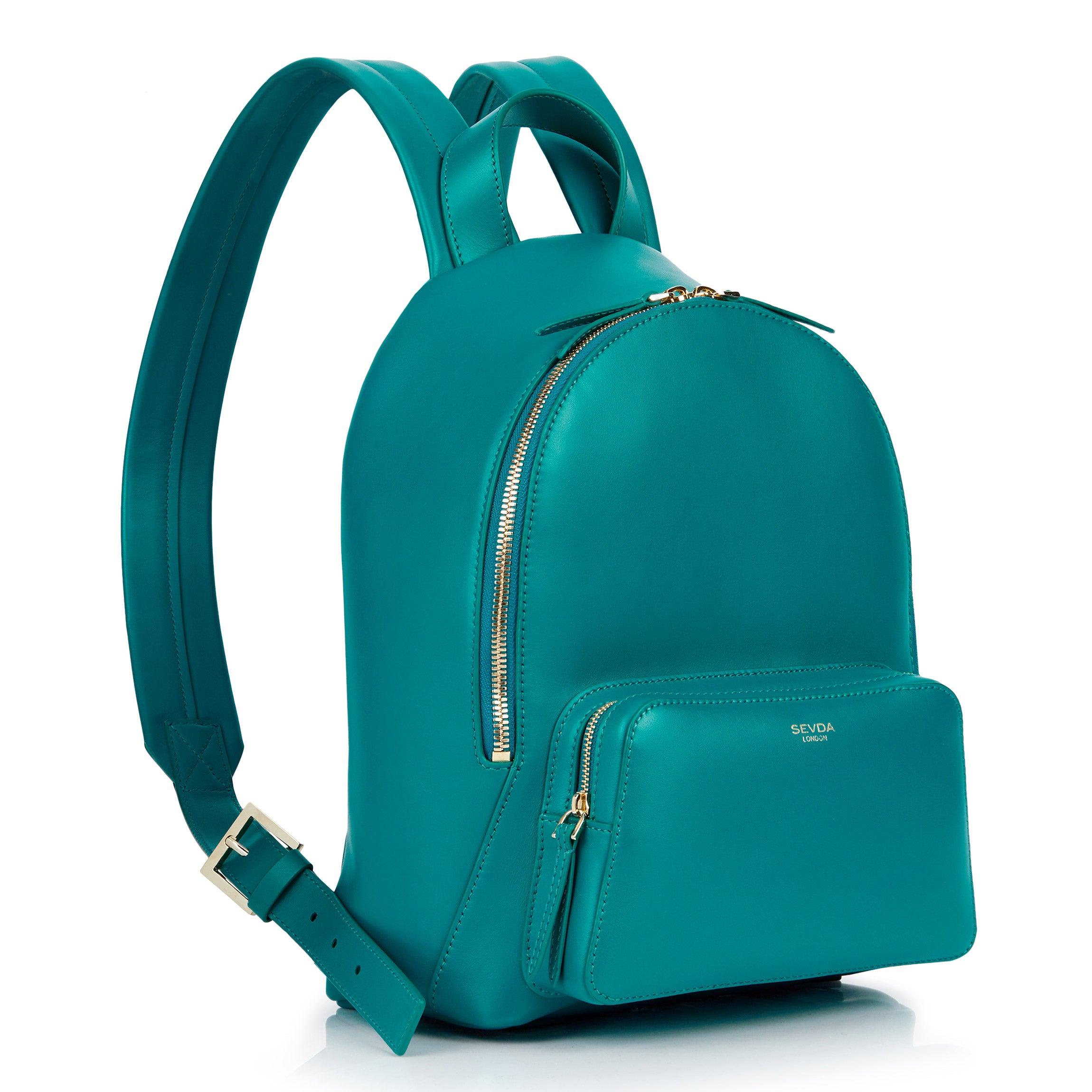Emerald Green Designer Backpack - Where London's fashion meets Italian craftsmanship.